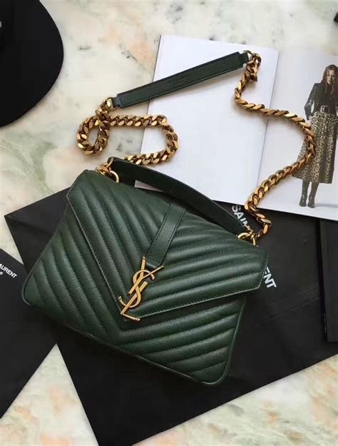 ysl green handbag|yves saint laurent designer bags.